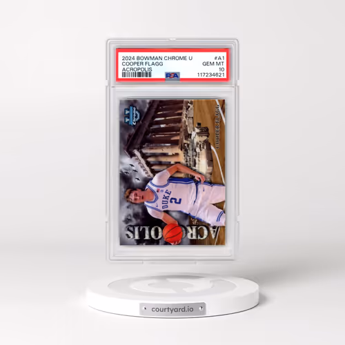 2024 Bowman Chrome University Acropolis #A1 Cooper Flagg (PSA 10 GEM MINT)