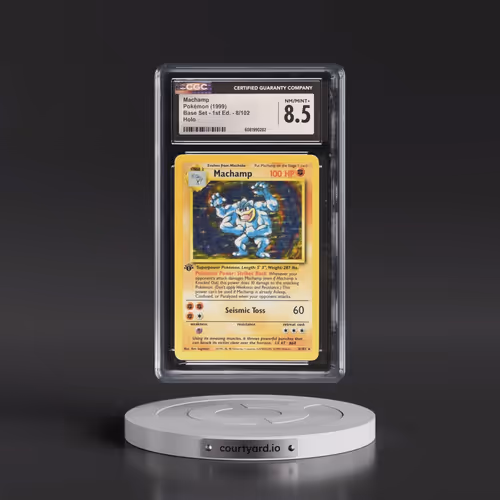 1999 Base Set #8/102 Machamp - 1st Edition Holo (CGC 8.5 NM-MT+)