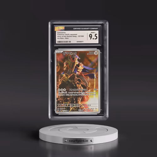 2025 Glory of the Rocket Gang - sv10 #107/098 Zamazenta - Art Rare Holo (CGC 9.5 MINT+)