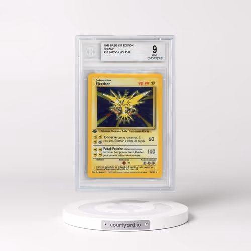 1999 Pokémon Base #16 Zapdos - 1st Edition Holo (BGS 9 MINT)