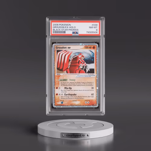 2006 Pokémon Black Star Promos #038 Groudon EX - Holo Holo (PSA 8 NM-MT)