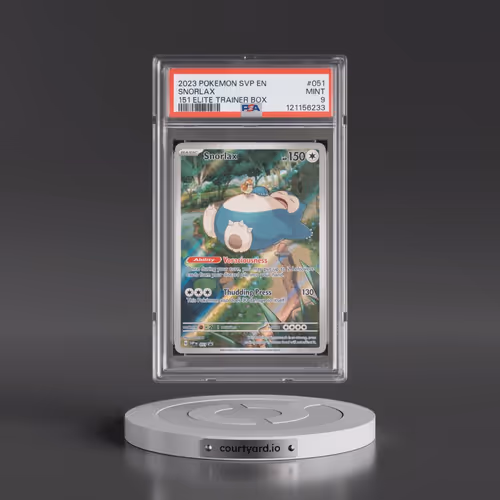2023 Pokémon Svp EN-SV Black Star Promo #051 Snorlax - 151 Elite Trainer Box (PSA 9 MINT)