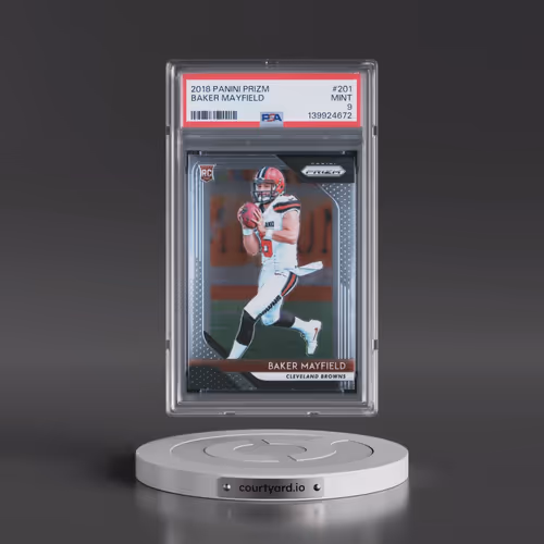 2018 Panini Prizm #201 Baker Mayfield (PSA 9 MINT)