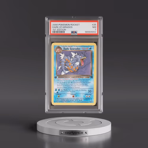 2000 Pokémon Rocket #25 Dark Gyarados - 1st Edition (PSA 7 NM)