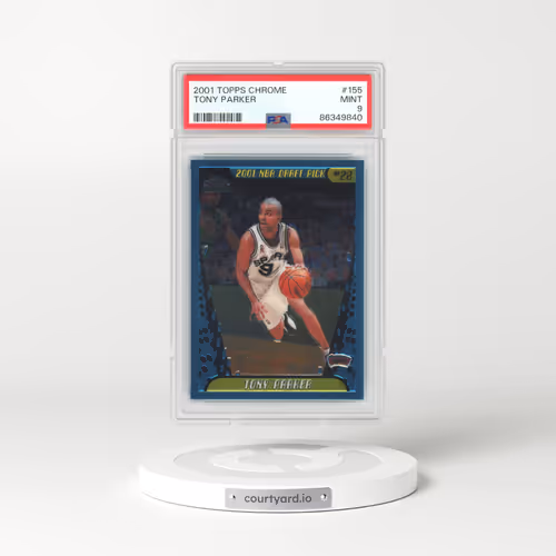 2001 Topps Chrome #155 Tony Parker (PSA 9 MINT)