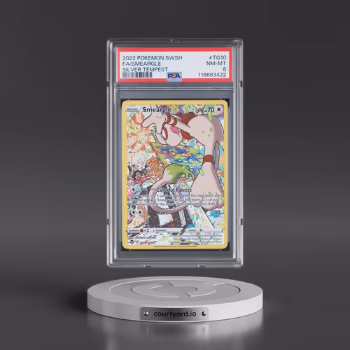 2022 Pokémon Sword & Shield Silver Tempest #TG10 Smeargle - Full Art (PSA 8 NM-MT)