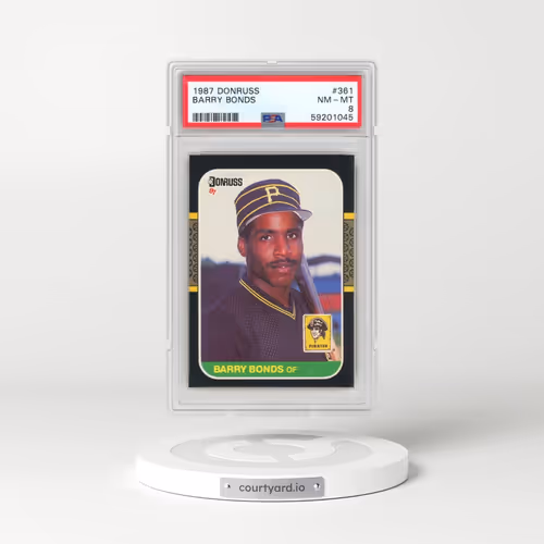 1987 Donruss #361 Barry Bonds (PSA 8 NM-MT)