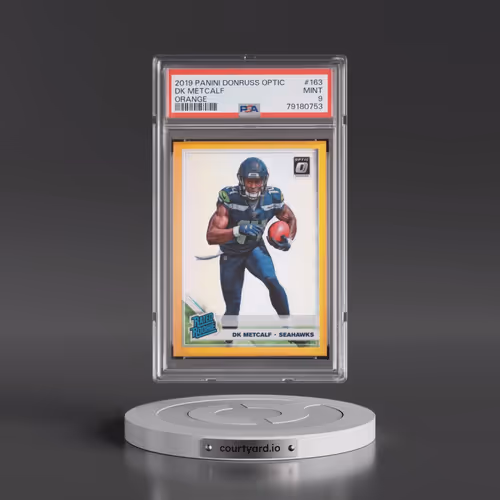 2019 Panini Donruss Optic #163 DK Metcalf - Orange (PSA 9 MINT)