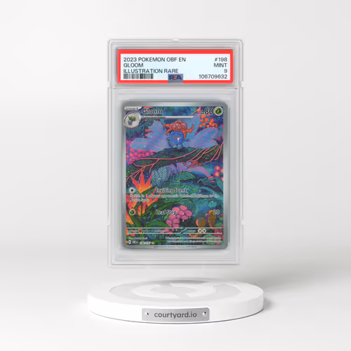 2023 Pokémon Obf EN-Obsidian Flames #198 Gloom - Illustration Rare (PSA 9 MINT)
