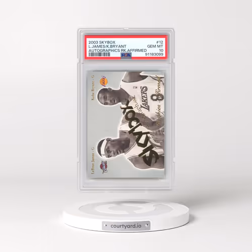 2003 Skybox Autographics Rookies Affirmed #12 Kobe Bryant/LeBron James (PSA 10 GEM MINT)