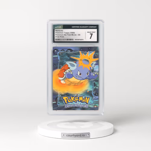1999 Movie Promo #E8 Wartortle - First Print (Blue Topps Logo) (CGC 7 NM)