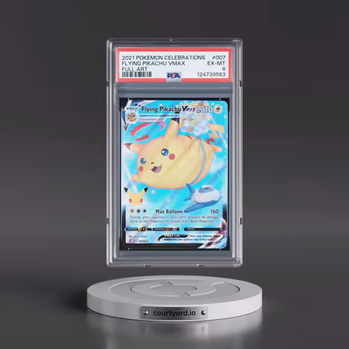 2021 Pokémon Celebrations #007 Flying Pikachu Vmax - Full Art (PSA 6 EX-MT)