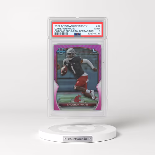 2022 Bowman University Chrome Prospects #34 Cameron Ward - Pink Refractor (PSA 9 MINT)