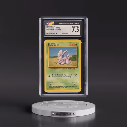 1999 Base Set #55/102 Nidoran â?? (CGC 7.5 NM+)