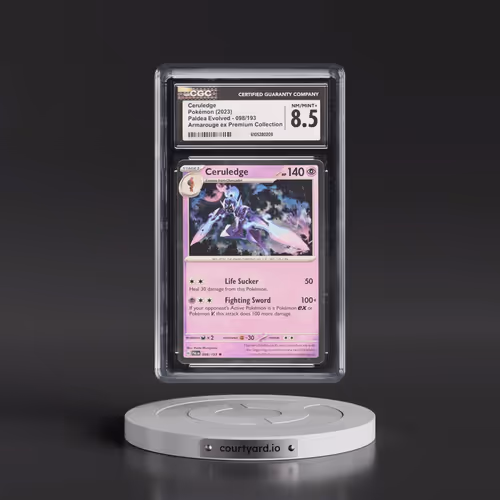 2023 Paldea Evolved - PAL EN #098/193 Ceruledge - Armarouge ex Premium Collection (Cosmos Holo) (CGC