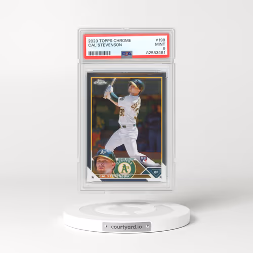 2023 Topps Chrome #199 Cal Stevenson (PSA 9 MINT)