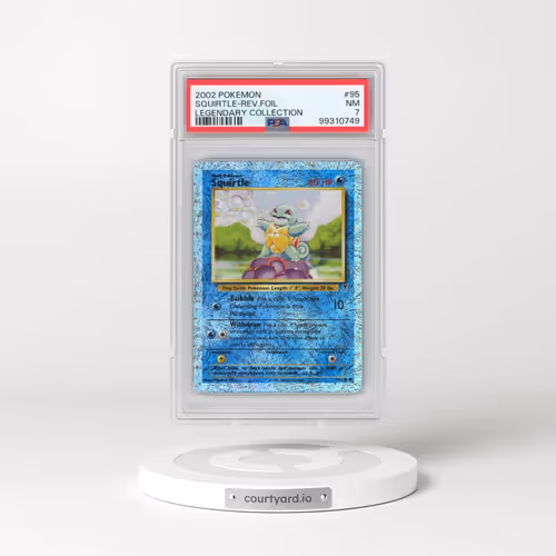 2002 Pokémon Legendary Collection #95 Squirtle - Reverse Foil (PSA 7 NM)