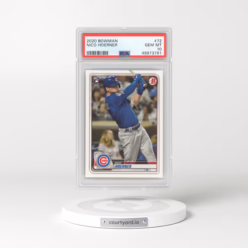2020 Bowman #72 Nico Hoerner (PSA 10 GEM MINT)