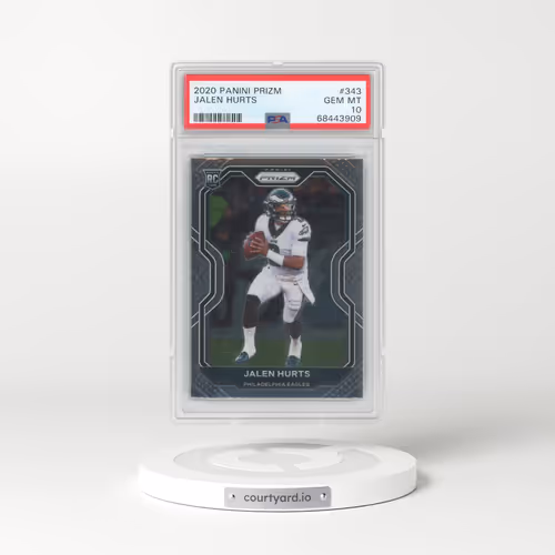 2020 Panini Prizm #343 Jalen Hurts (PSA 10 GEM MINT)