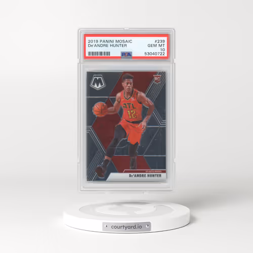 2019 Panini Mosaic #239 DE'Andre Hunter (PSA 10 GEM MINT)