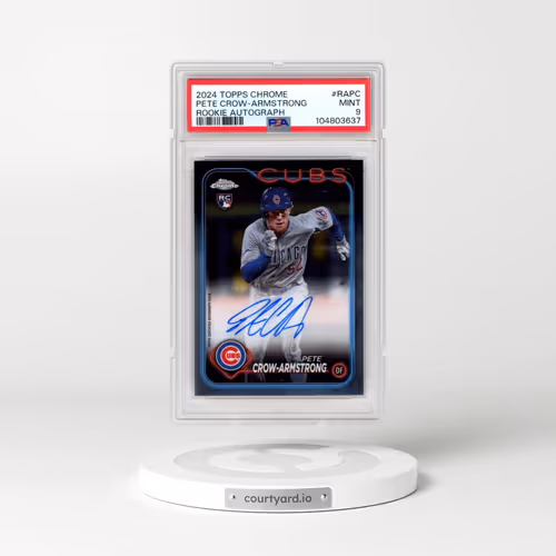 2024 Topps Chrome Rookie Autographs #RAPC Pete Crow-Armstrong (PSA 9 MINT)