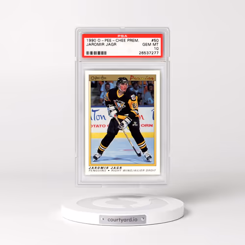 1990 O-Pee-Chee Premier #50 Jaromir Jagr (PSA 10 GEM MINT)