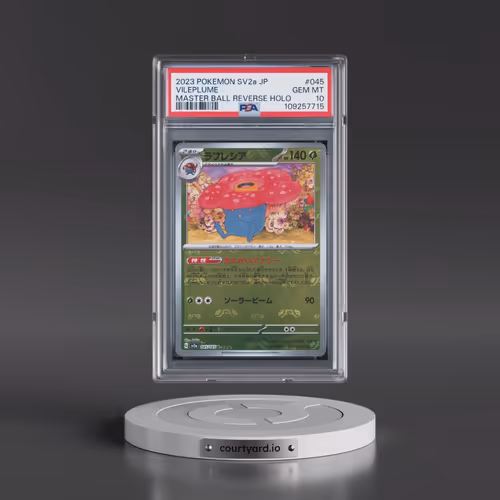 2023 Pokémon Sv2a-Pokemon 151 #045 Vileplume - Reverse Holo Master Ball (PSA 10 GEM MINT)