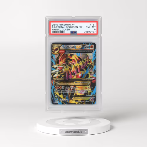 2015 Pokémon XY Primal Clash #151 Primal Groudon EX - Holo Full Art (PSA 8 NM-MT)