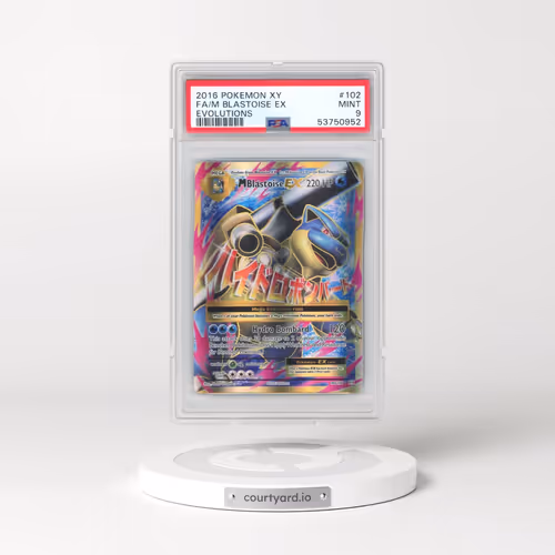 2016 Pokémon XY Evolutions #102 M Blastoise EX - Holo Full Art (PSA 9 MINT)