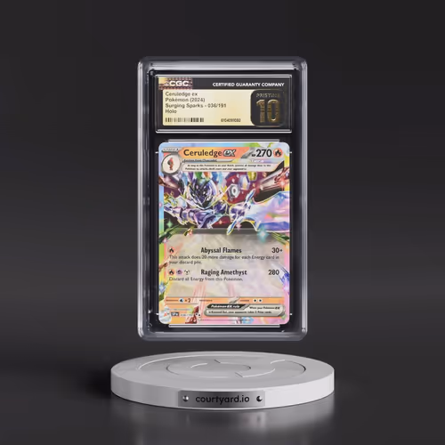2024 Pokémon Ssp EN-Surging Sparks #036 Ceruledge EX - Holo (CGC 10 PRISTINE)