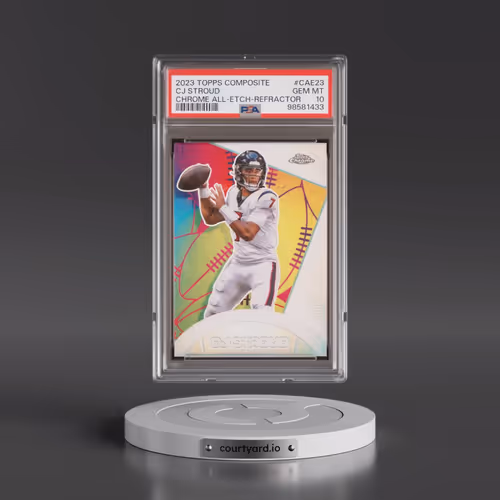 2023 Topps Composite Chrome All-Etch #CAE23 CJ Stroud - Refractor (PSA 10 GEM MINT)