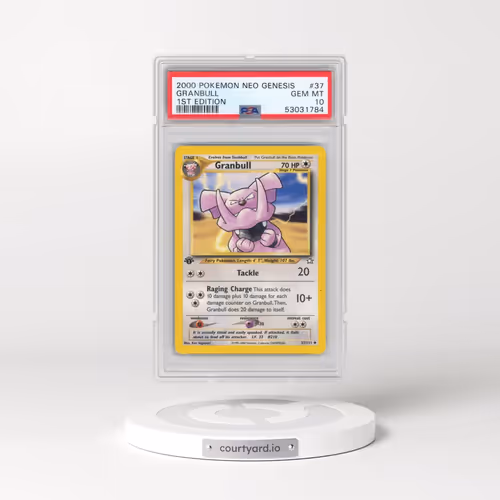 2000 Pokémon Neo Genesis #37 Granbull - 1st Edition (PSA 10 GEM MINT)