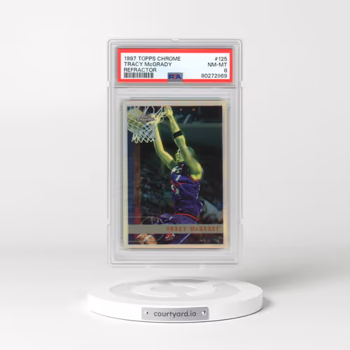 1997 Topps Chrome #125 Tracy McGrady - Refractor (PSA 8 NM-MT)