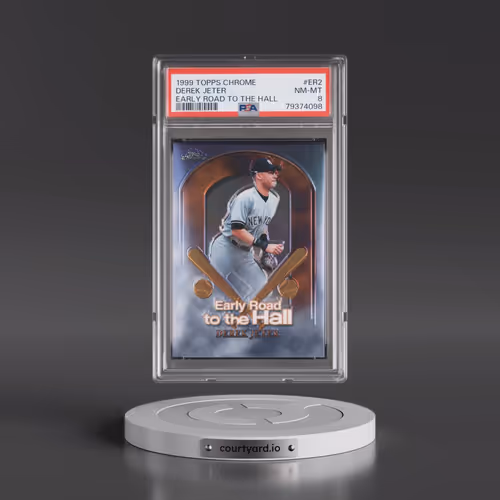 1999 Topps Chrome Early Road to the Hall #ER2 Derek Jeter (PSA 8 NM-MT)