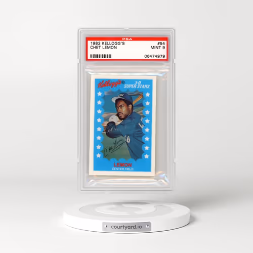 1982 Kellogg's #54 Chet Lemon (PSA 9 MINT)