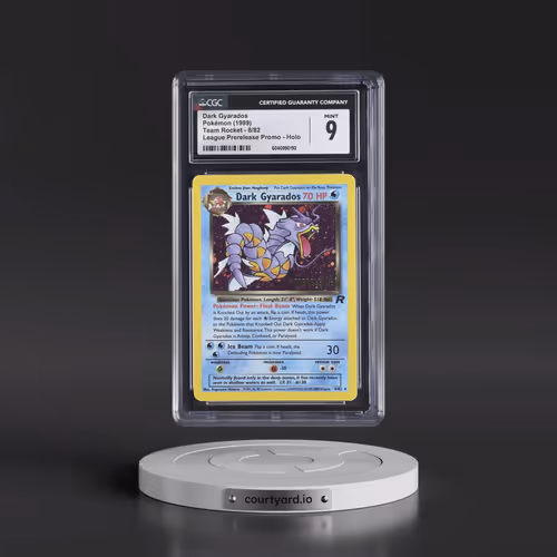 1999 Team Rocket #8/82 Dark Gyarados - League Prerelease Promo (Holo) (CGC 9 MINT)