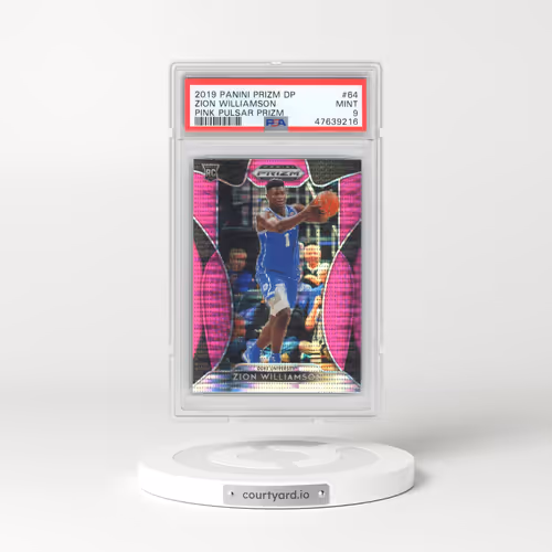 2019 Panini Prizm Draft Picks #64 Zion Williamson - Pink Pulsar Prizm (PSA 9 MINT)