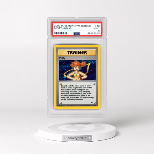 2000 Pokémon Gym Heroes #18 Misty - Holo (PSA 9 MINT)