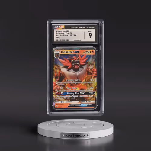 2017 Pokémon Sun & Moon #27 Incineroar GX - Holo (CGC 9 MINT)