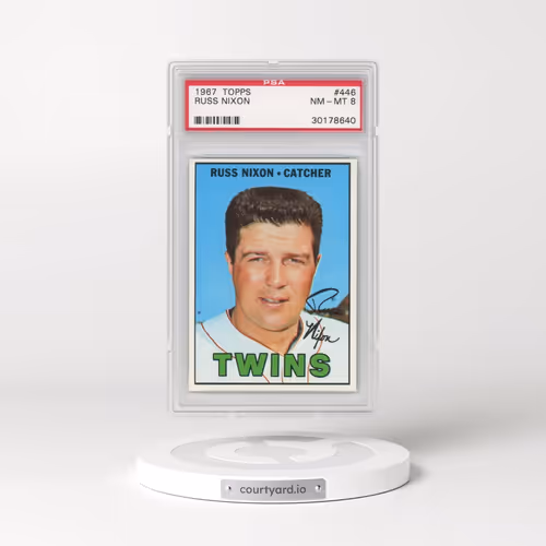 1967 Topps #446 Russ Nixon (PSA 8 NM-MT)