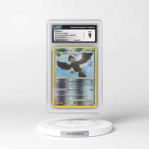 2007 Diamond & Pearl #16/130 Staraptor - Reverse Holo (CGC 9 MINT)