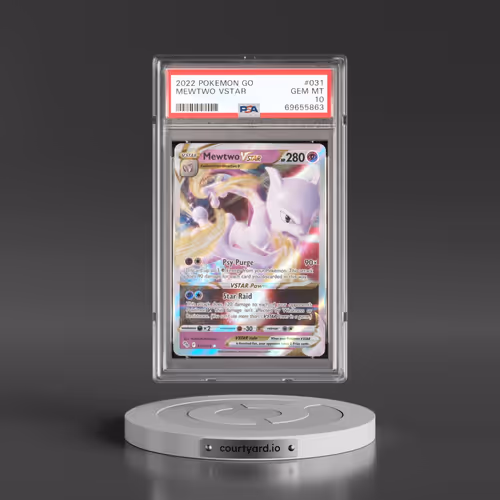 2022 Pokémon Go #031 Mewtwo Vstar (PSA 10 GEM MINT)
