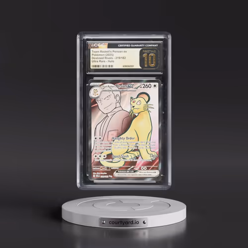 2025 Pokémon Dri EN-Destined Rivals #219 Team Rocket's Persian EX - Holo Ultra Rare (CGC 10 PRISTINE