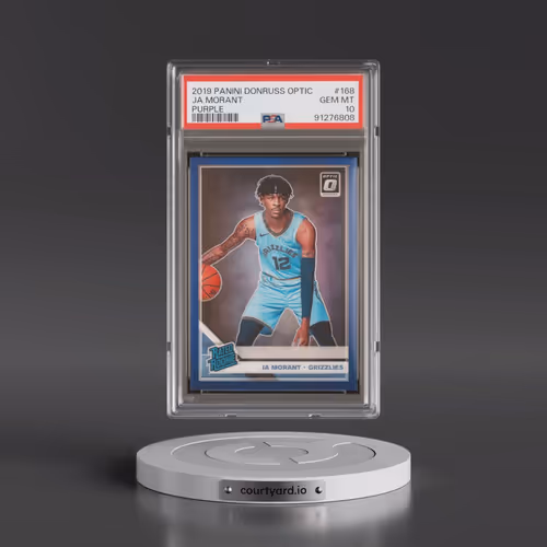 2019 Panini Donruss Optic #168 Ja Morant - Purple (PSA 10 GEM MINT)