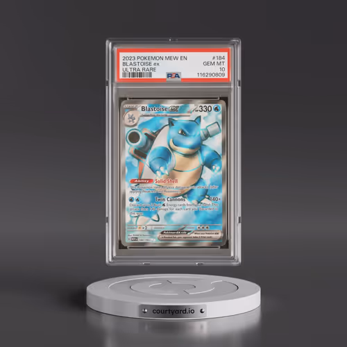 2023 Pokémon Mew EN-151 #184 Blastoise EX - Holo Ultra Rare (PSA 10 GEM MINT)