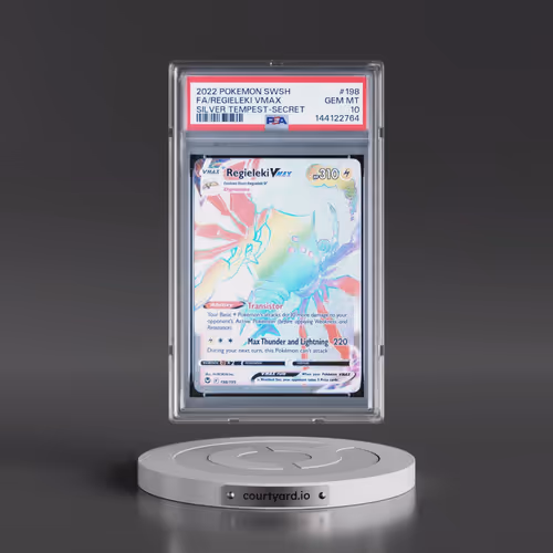 2022 Pokémon Sword & Shield Silver Tempest #198 Regieleki Vmax - Full Art Secret (PSA 10 GEM MINT)