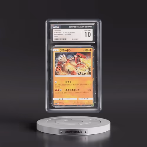 2019 Remix Bout #032/064 Groudon - Holo (CGC 10 GEM MINT)