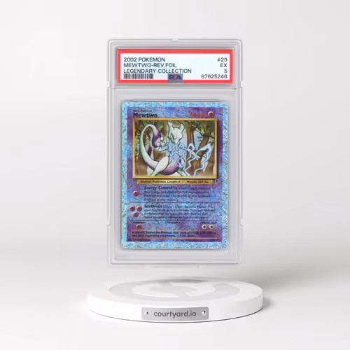 2002 Pokémon Legendary Collection #29 Mewtwo - Reverse Foil (PSA 5 EX)