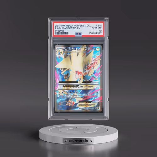 2017 Pokémon Mega Powers Collection Promo #24a M Manectric EX - Holo Full Art (PSA 10 GEM MINT)