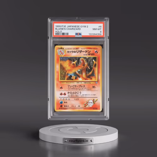 1999 Pokémon Gym 2 #6 Blaine's Charizard - Holo (PSA 8 NM-MT)